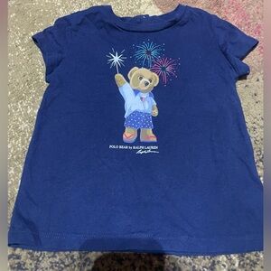 Ralph Lauren independence 4th of July bear‎ t-shirt 18month